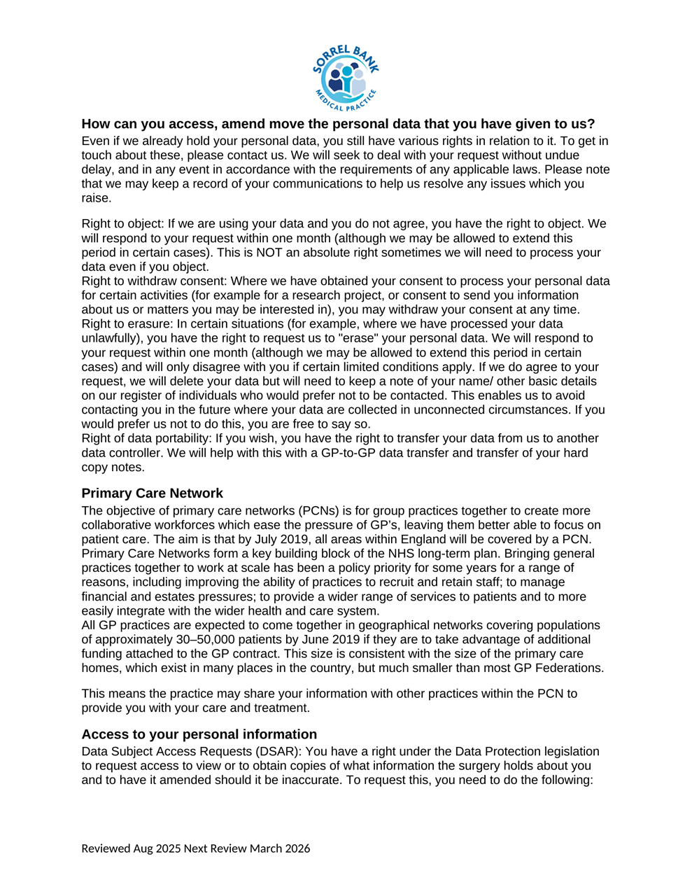 Patient Privacy Notice page 12