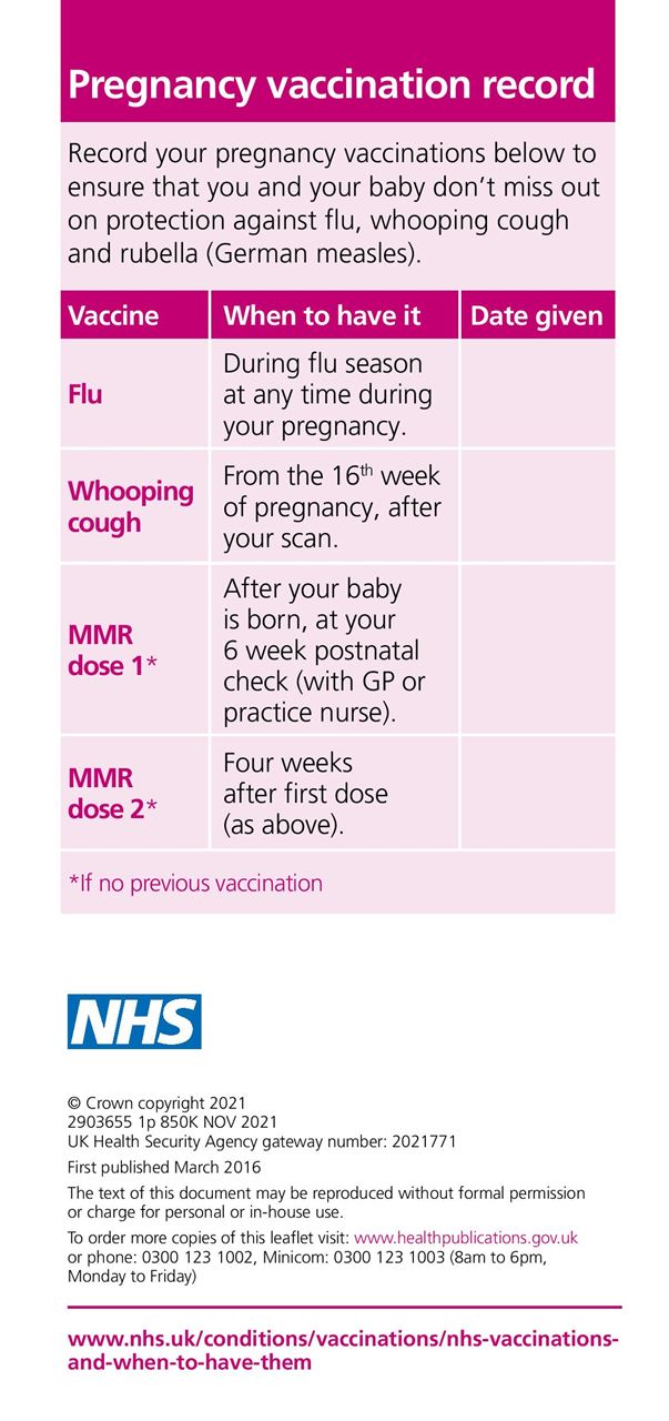 Pregnant Immunisations p15