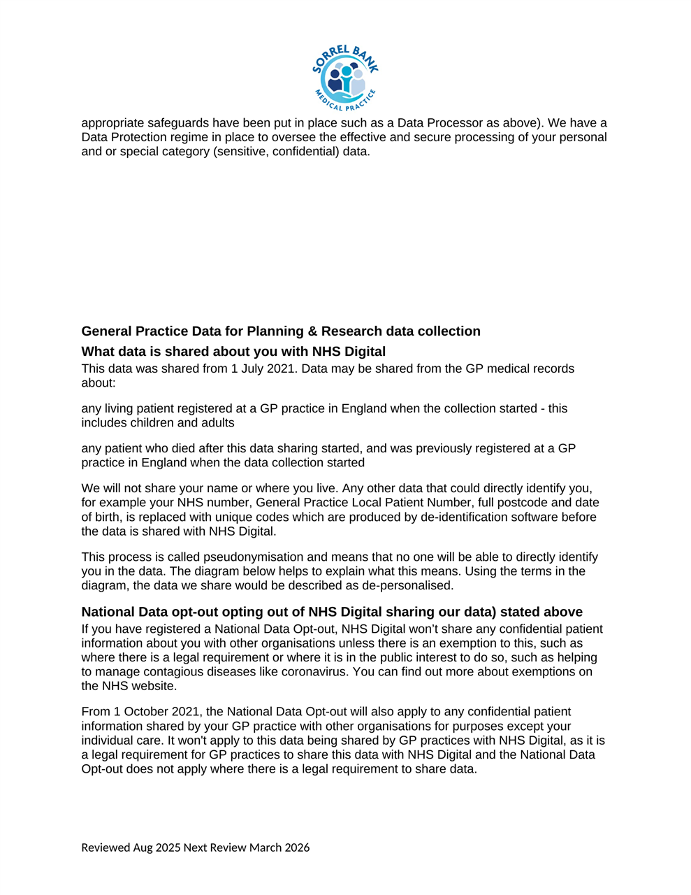 Patient Privacy Notice page 8