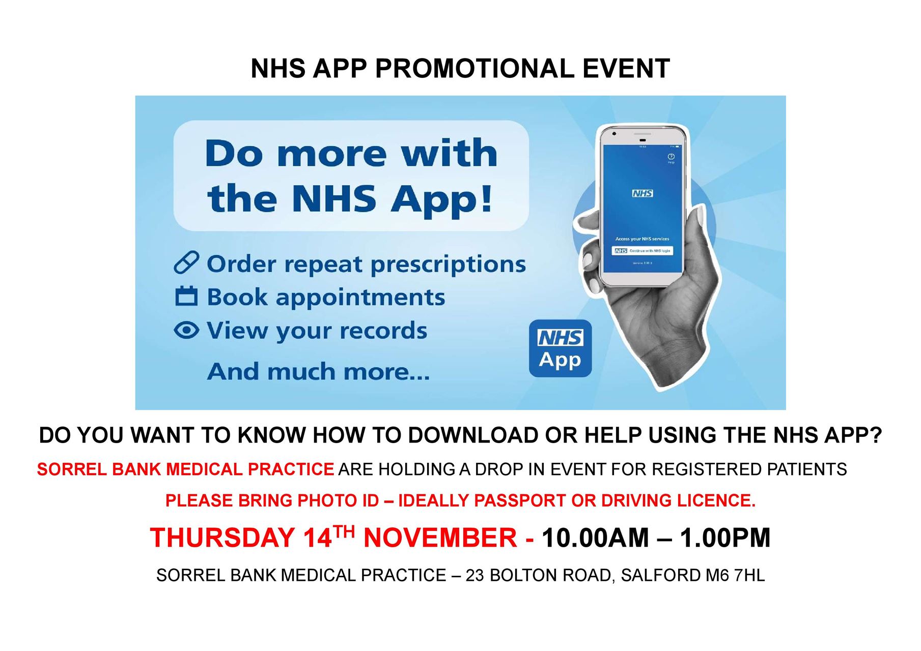 NHS APP EVENT