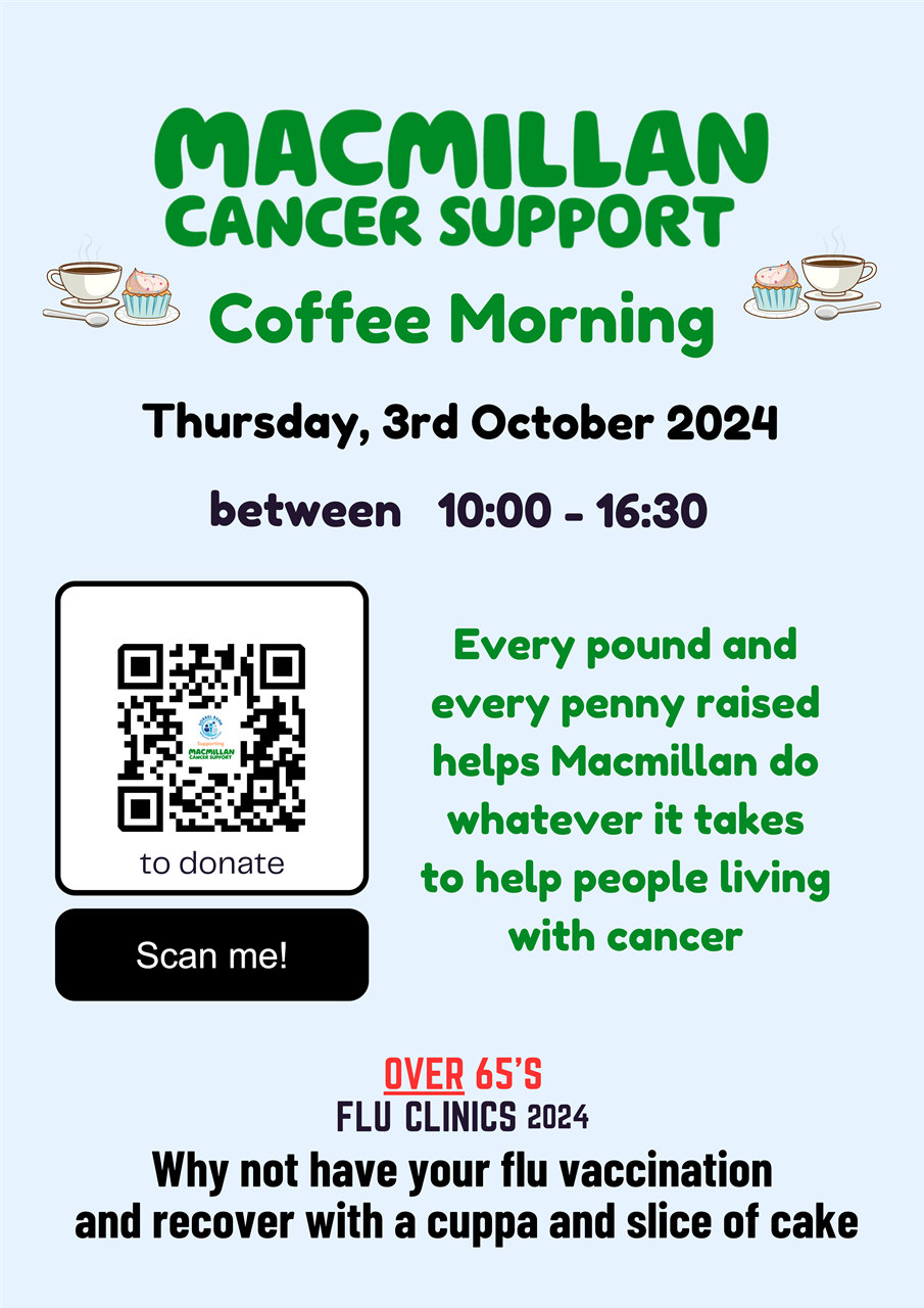 Macmillan Coffee Morning poster